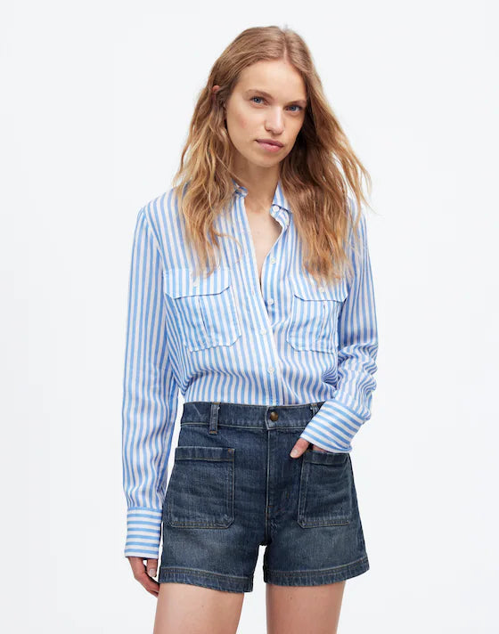 Madewell NWT The Denim Emmett Short: Patch Pocket Edition in Archbald Wash - 27