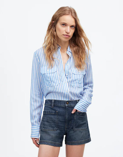 Madewell NWT The Denim Emmett Short: Patch Pocket Edition in Archbald Wash - 27