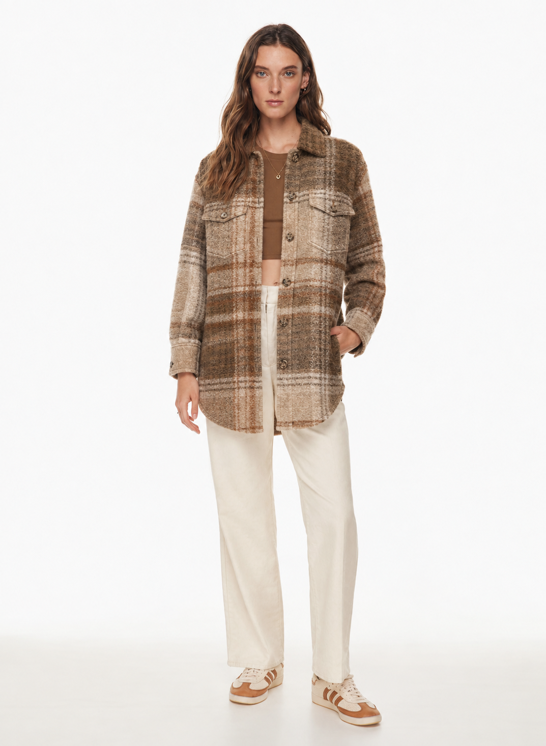 Wilfred Free The Ganna Plaid Shirt Jacket - Small
