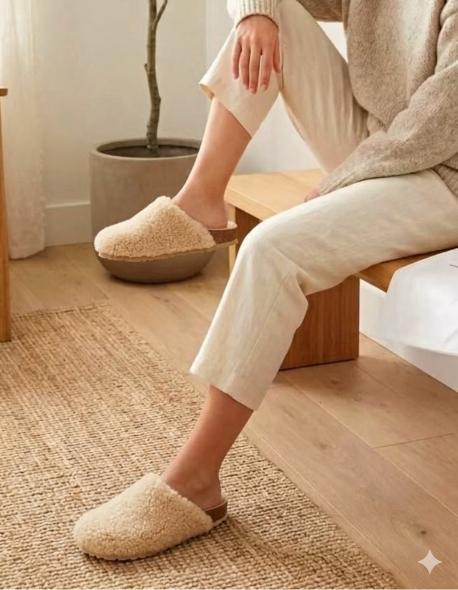 Intentionally Blank Apres Faux Sherpa Slipper Clogs - 7