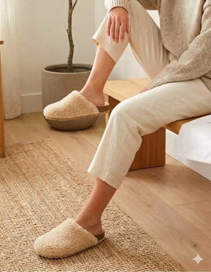 Intentionally Blank Apres Faux Sherpa Slipper Clogs - 7