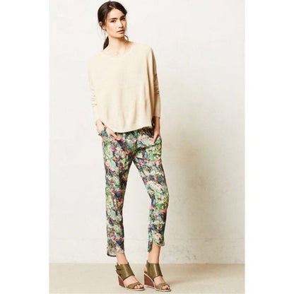 Anthropologie Sam & Lavi Floral Printed Pants Size Large