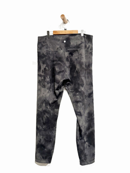 Lululemon Wunder Train High-Rise Tight 25" in Diamond Dye Pitch Grey Graphite Grey - 14