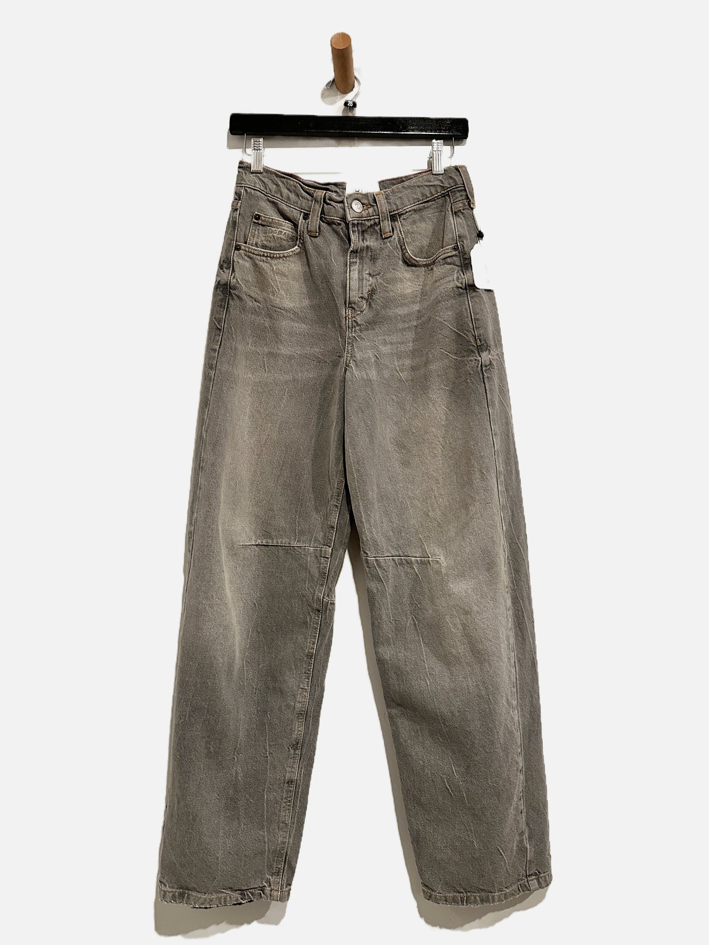 Urban Outfitters BDG Logan Buckle Baggy Barrel Jeans in Gray- 25