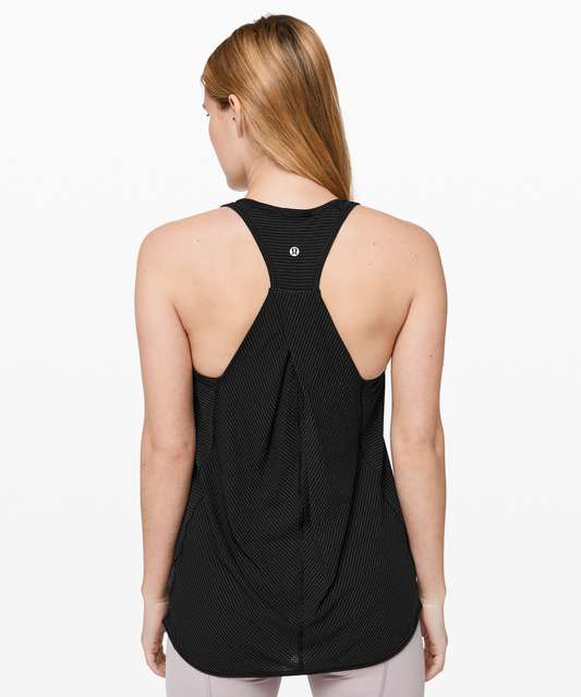 Lululemon Black Crinkle Racerback Tank