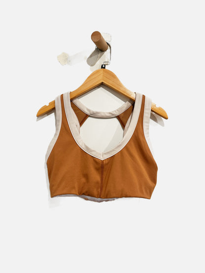 Free People Rebel Legging & Sports Bra Set in Burnt Topaz/Mother of Pearl - S/XS