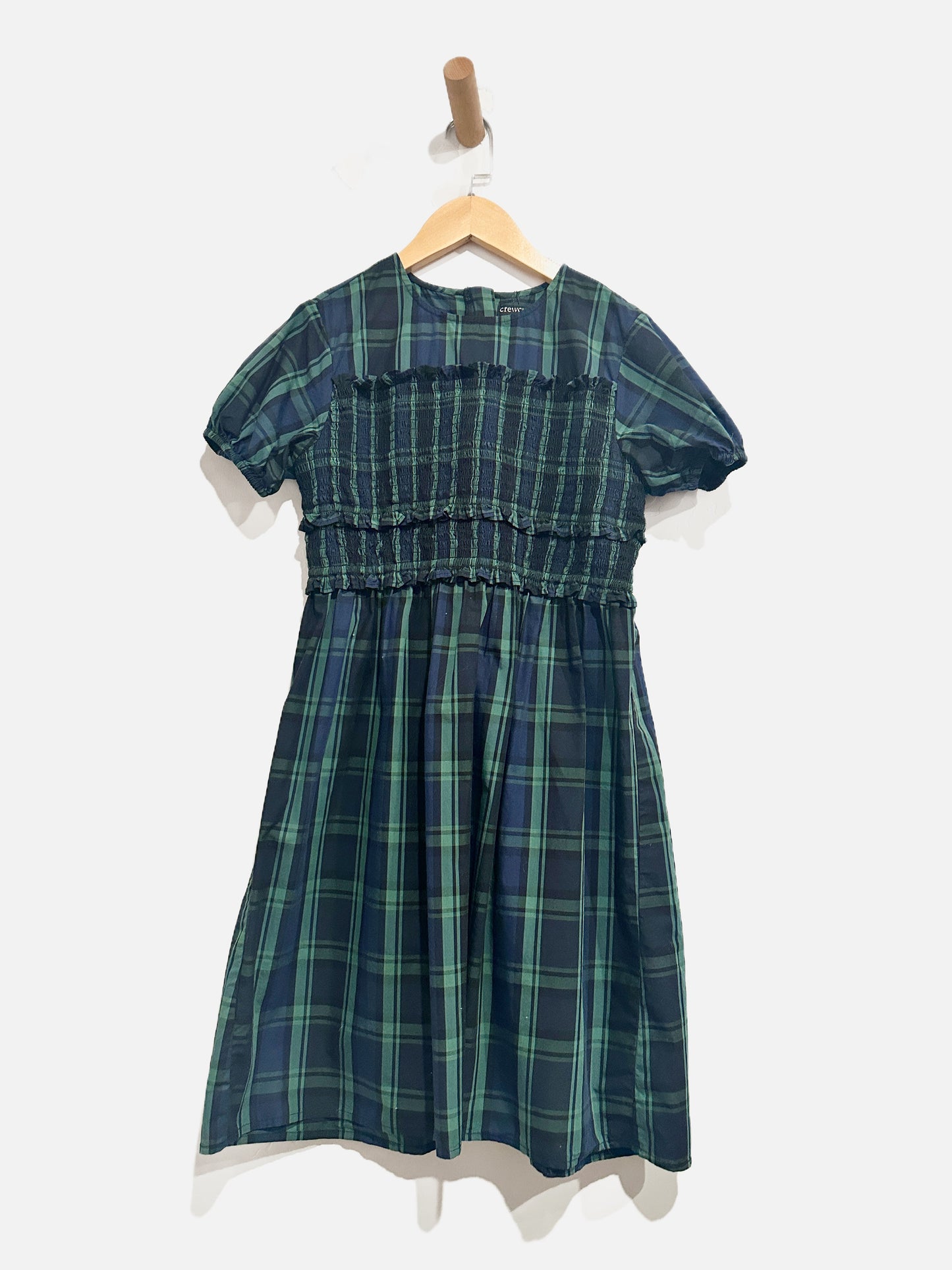 Crewcuts Green/Navy Plaid Dress - 12