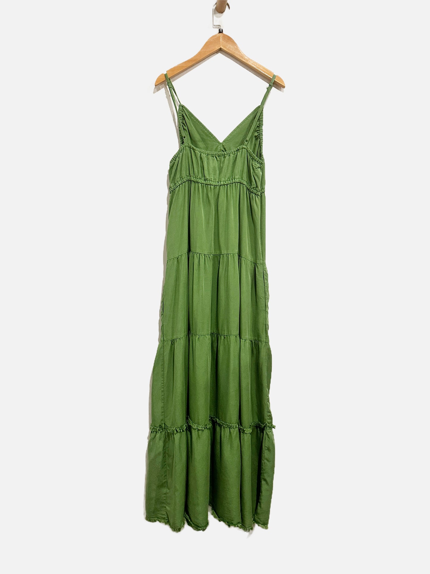 Kut from the Kloth Green Tiered Midi Dress - Small