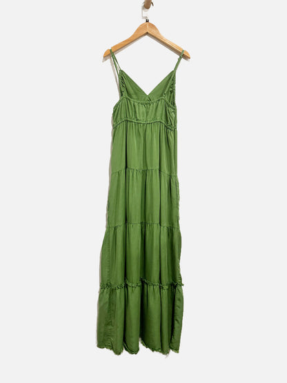Kut from the Kloth Green Tiered Midi Dress - Small