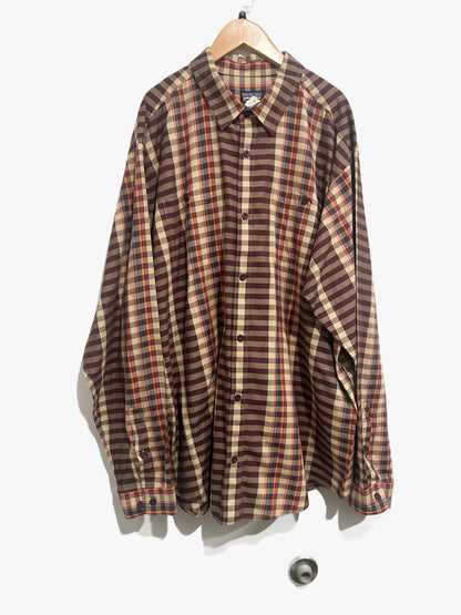 Patagonia Brown Plaid Button Down - XL