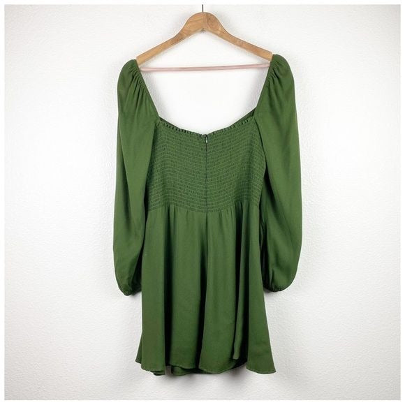 Reformation Green Mochi Mini Dress Size 12