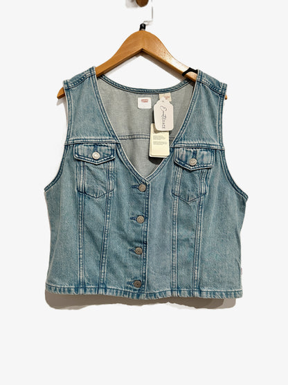 Levi's NWT Bella Denim Corset Vest in I Will - XL