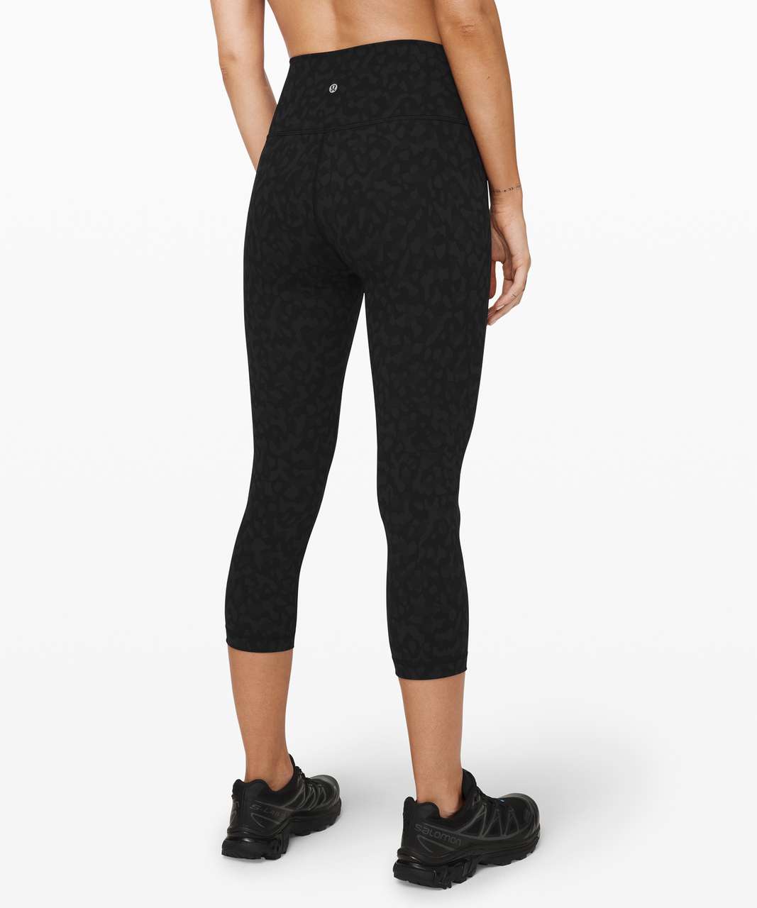 Lululemon Wunder Under Crop Full-On Luxtreme 21" in Formation Camo Deep Coal Multi - 4