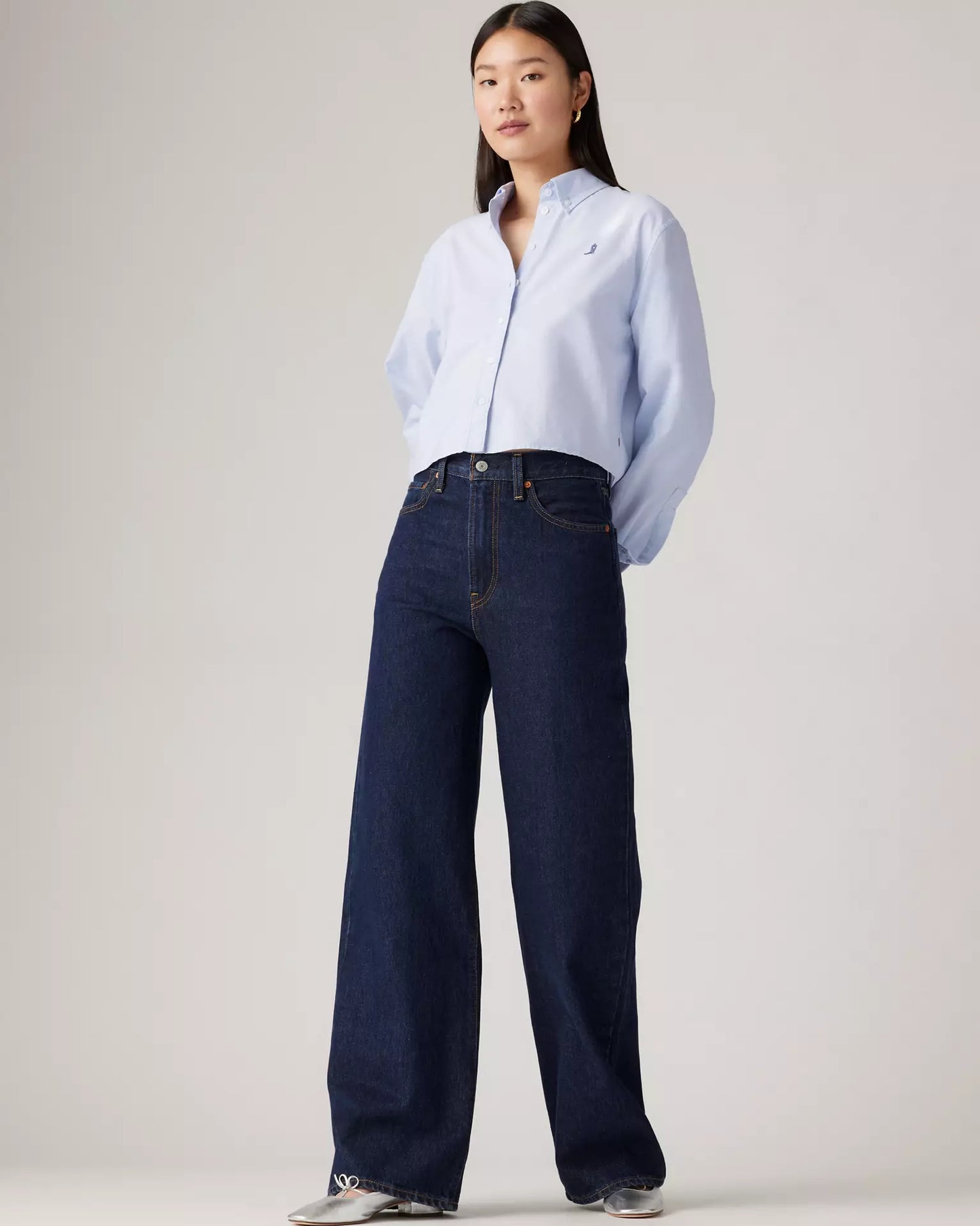 Levi’s Ribcage Wide Leg Jean in Shaded View - 27