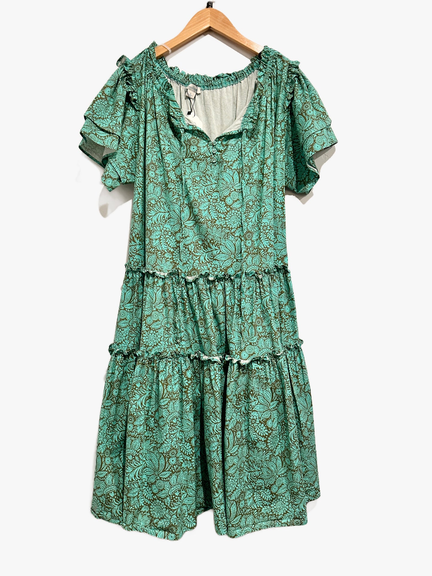Sundance Liora Dress in Jade Floral - Large