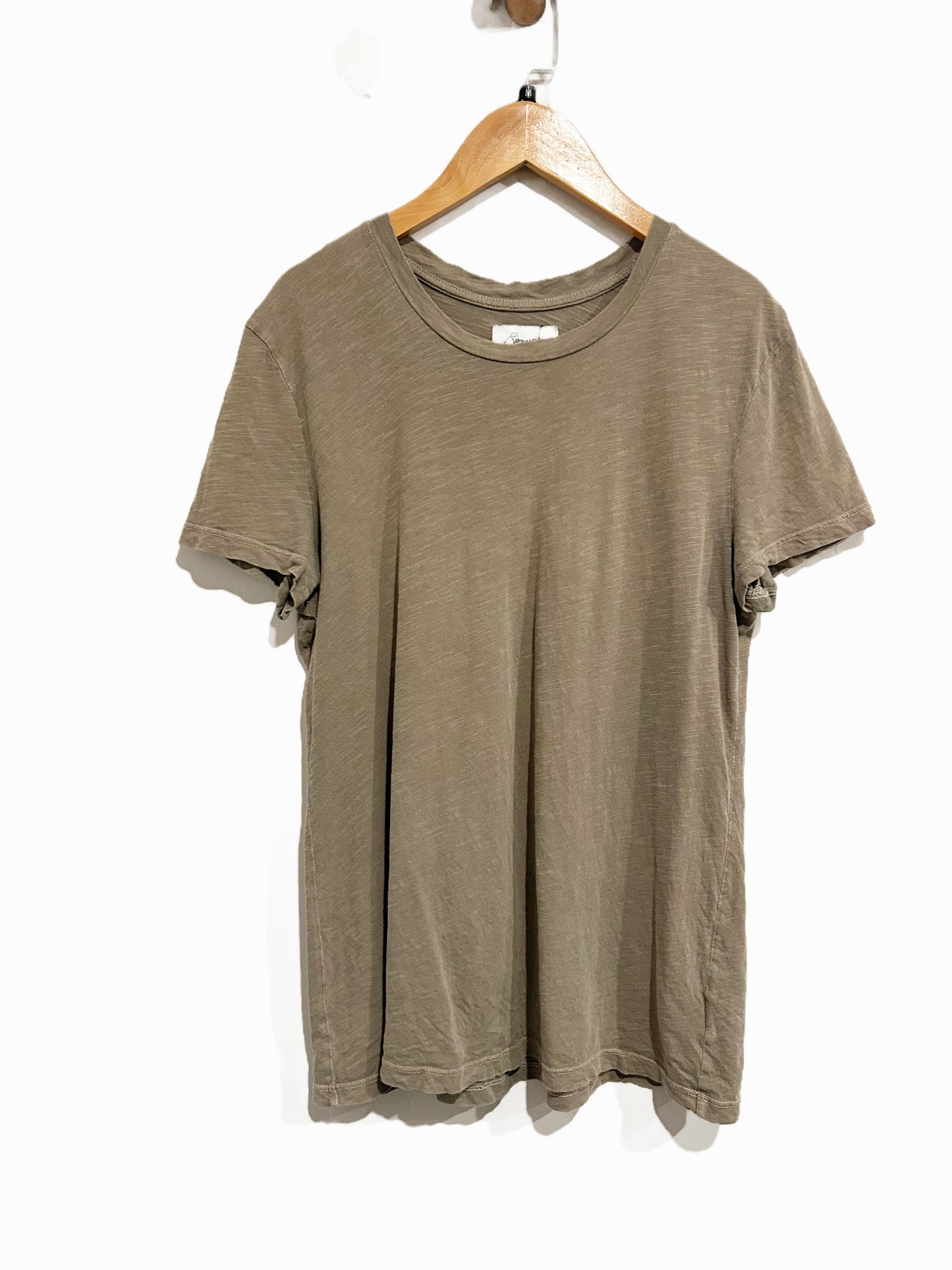Rowan Tyler Slub Tee in Stone - Medium