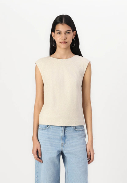 Abercrombie & Fitch Tan Linen Blend Tank - XS