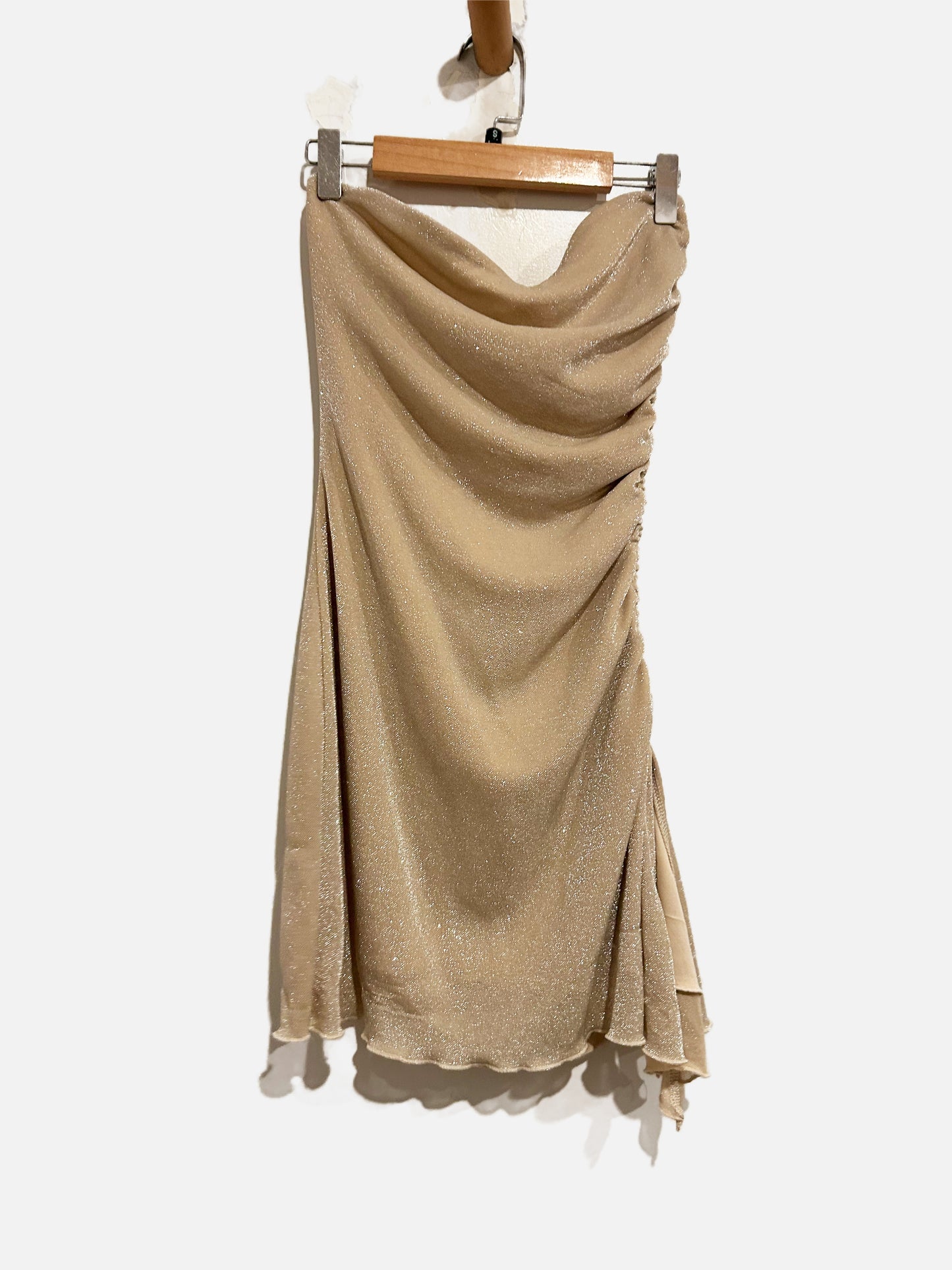 Princess Polly Donelli Mini Dress in Champagne - 4