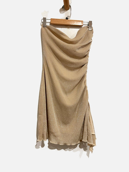 Princess Polly Donelli Mini Dress in Champagne - 4