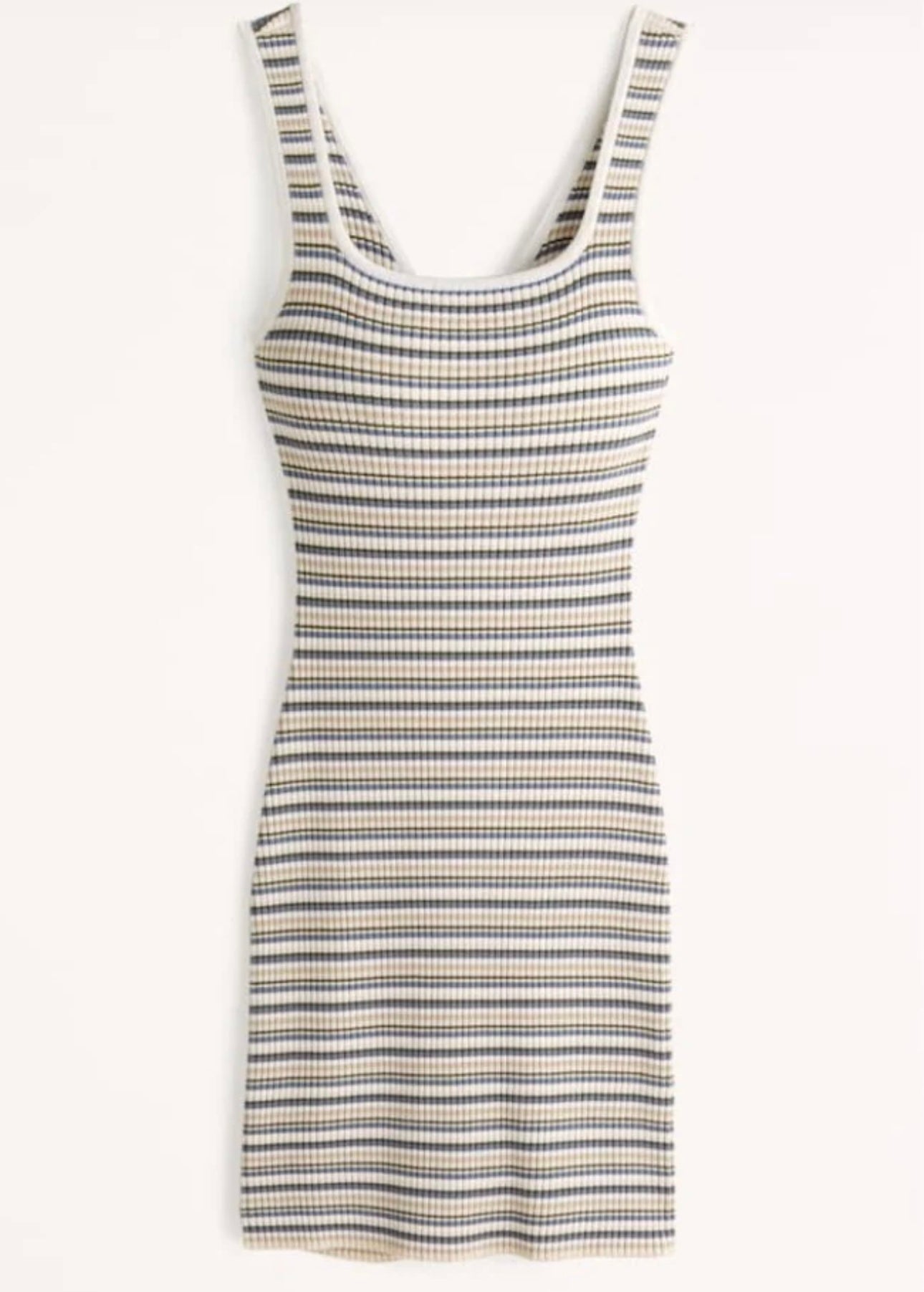 Abercrombie & Fitch Striped Ribbed Knit Mini Dress -Small