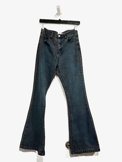 Princess Polly Rhinestone Bootcut Jeans - 6