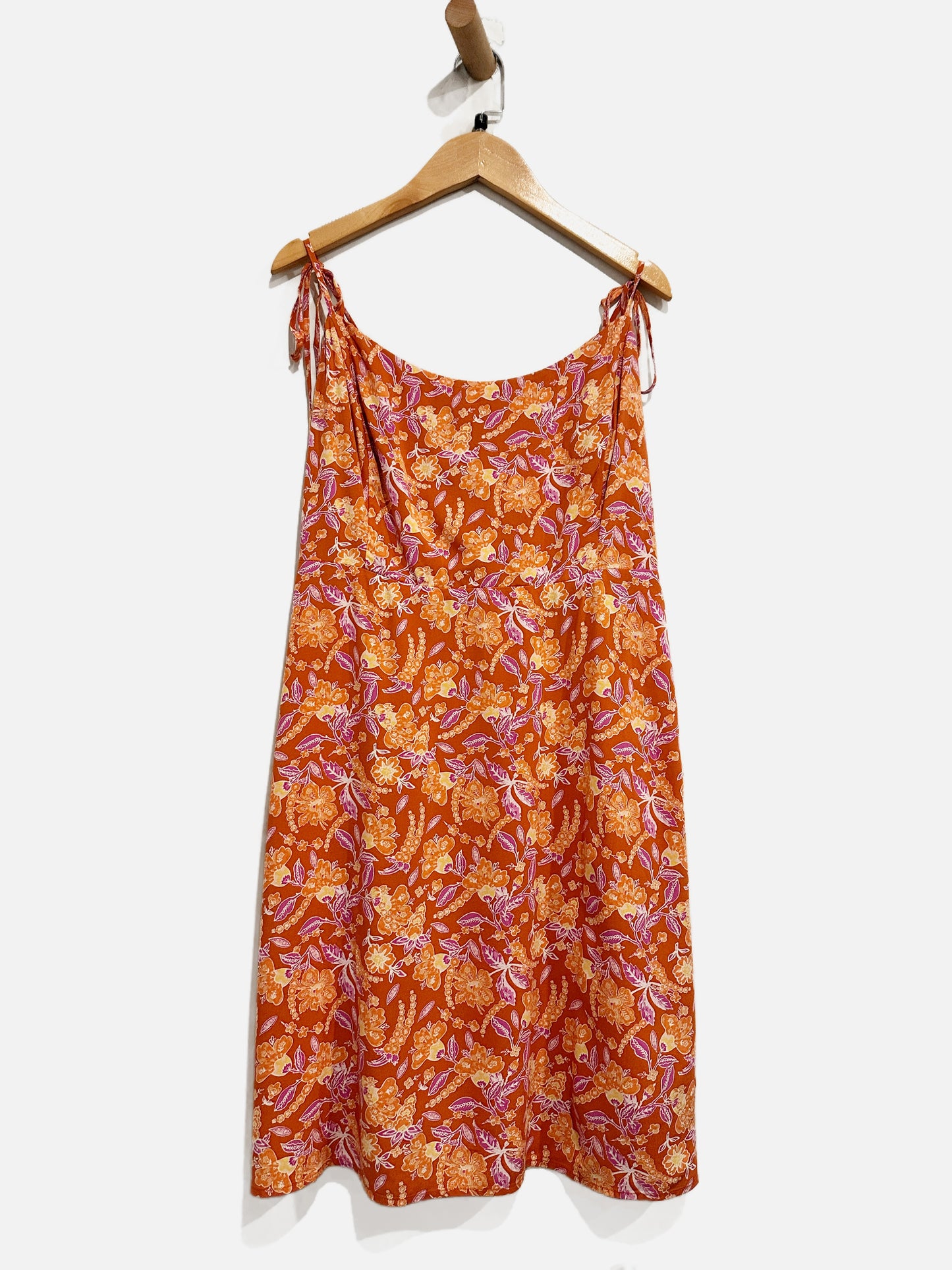 J. Crew Orange Floral Mini Dress - 12