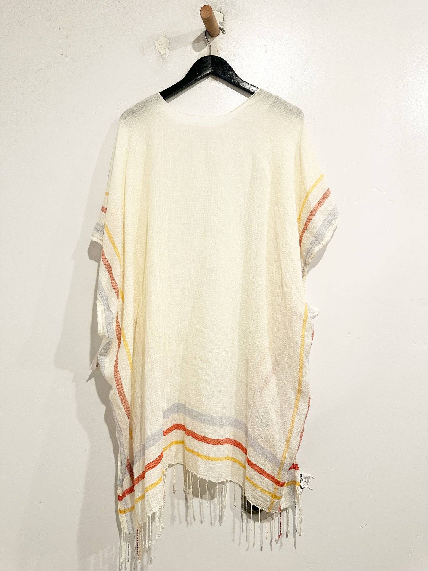 Madewell Beach Cape Scarf in Antique Cream Multi - OS