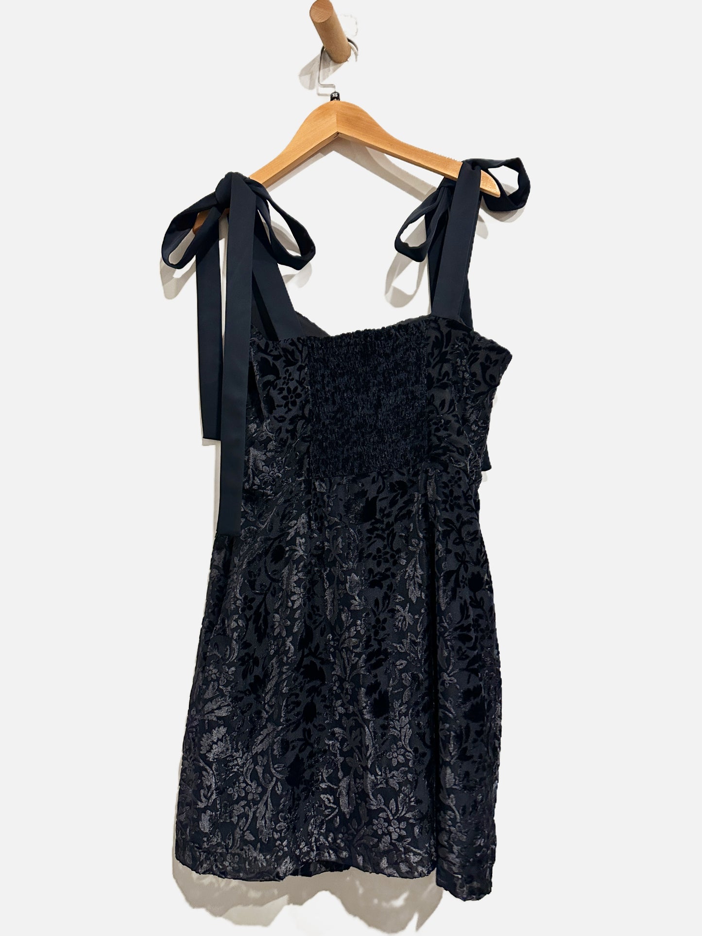 House of Harlow Navy Velvet Mini Dress - XS
