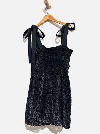 House of Harlow Navy Velvet Mini Dress - XS