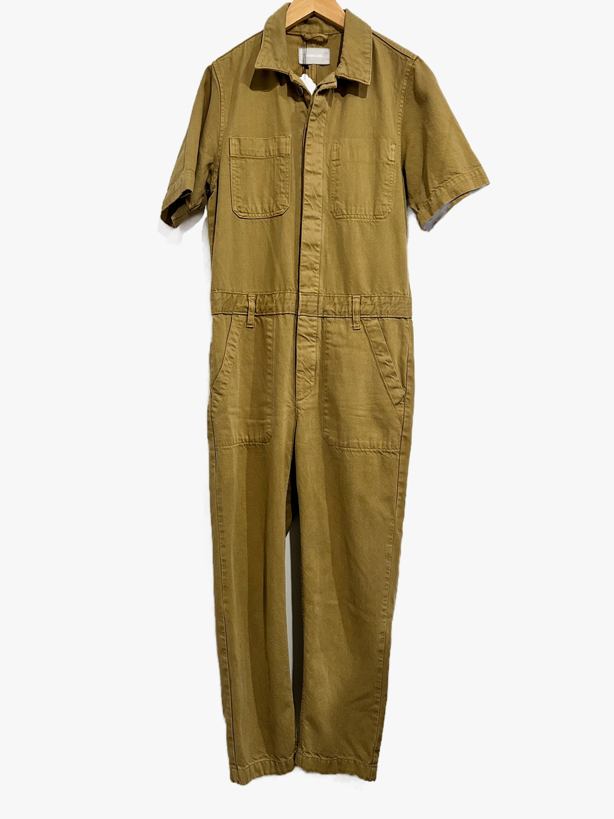 Everlane The Supersoft Jean Coverall in Spring Fennel - 4