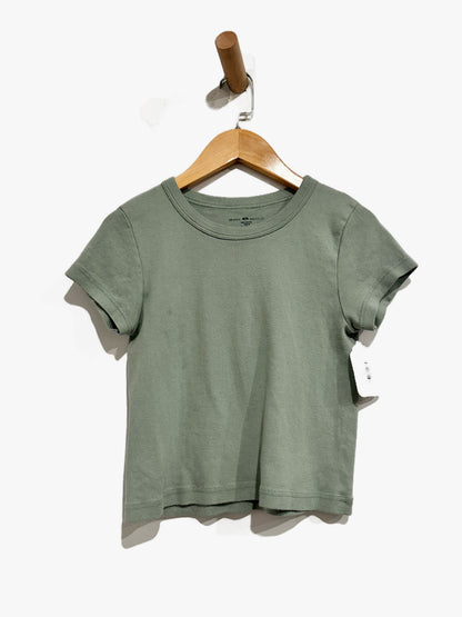 Brandy Melville Green Baby Tee