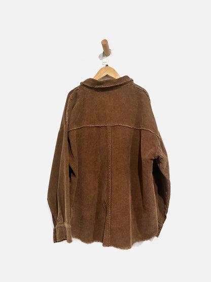 HYFVE Brown Corduroy Shacket - Small