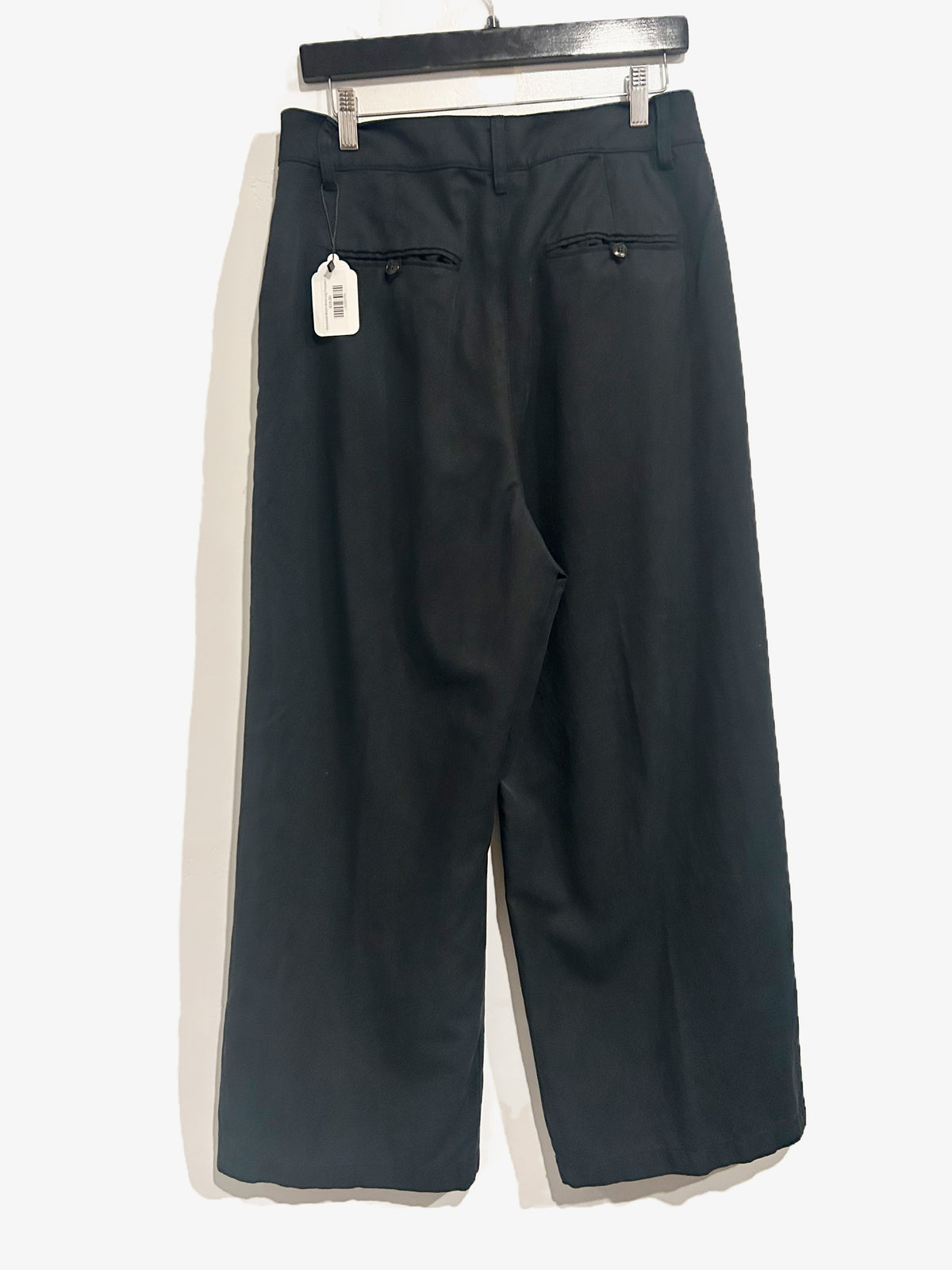 Madewell The Harlow Wide-Leg Pant in True Black - 8