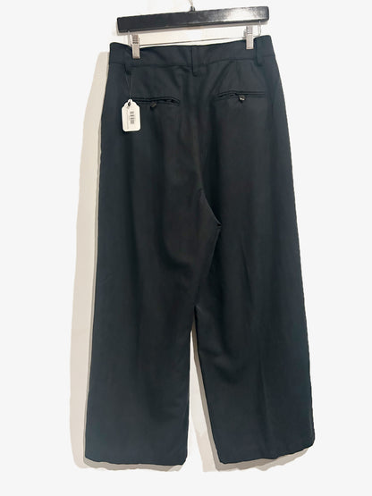 Madewell The Harlow Wide-Leg Pant in True Black - 8