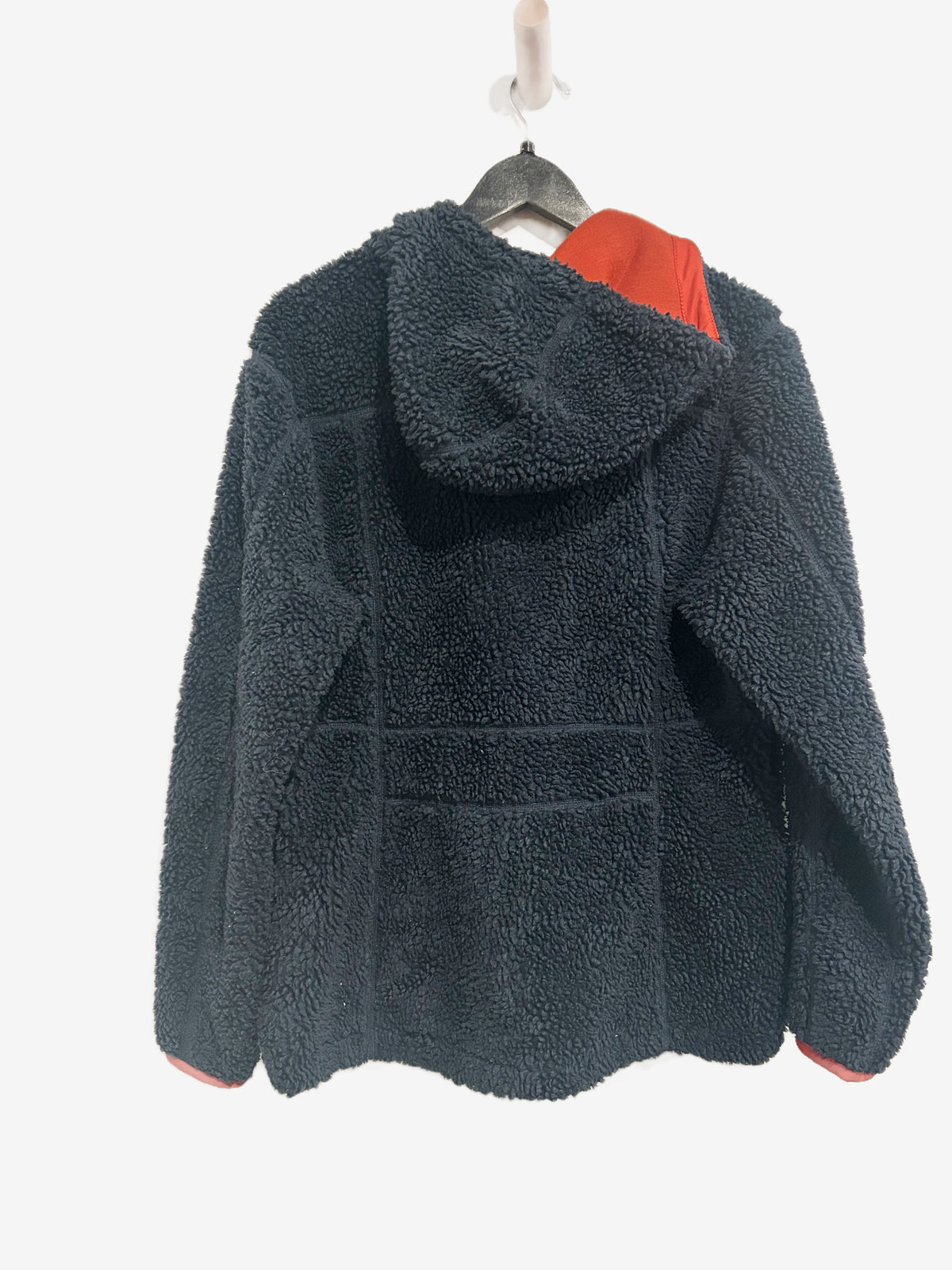 LL Bean Mountain Pile Fleece Coat in Carbon Navy - Large