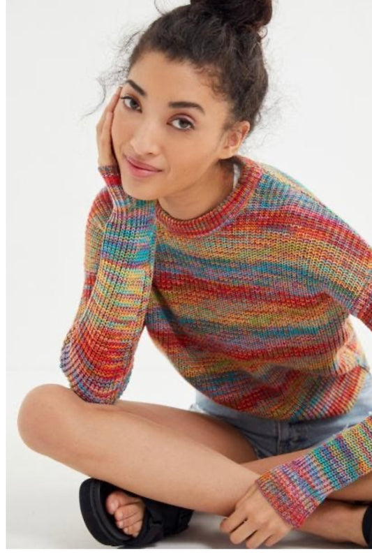 Urban Outfitters Rainbow Knit Pullover - Small