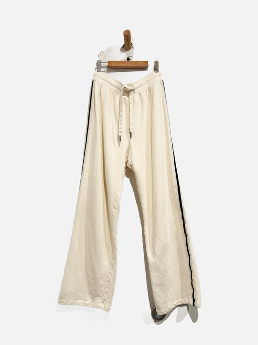 Spiritual Gangster Cream Track Stripe Sweats - Medium