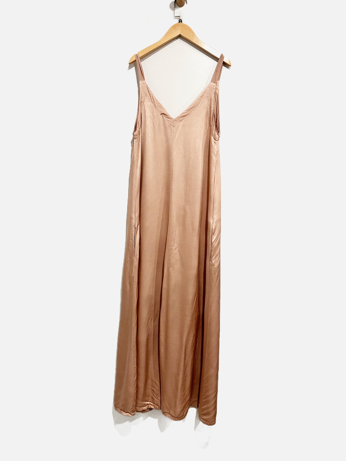 LA CA USA Pink Satin Jumpsuit - XS