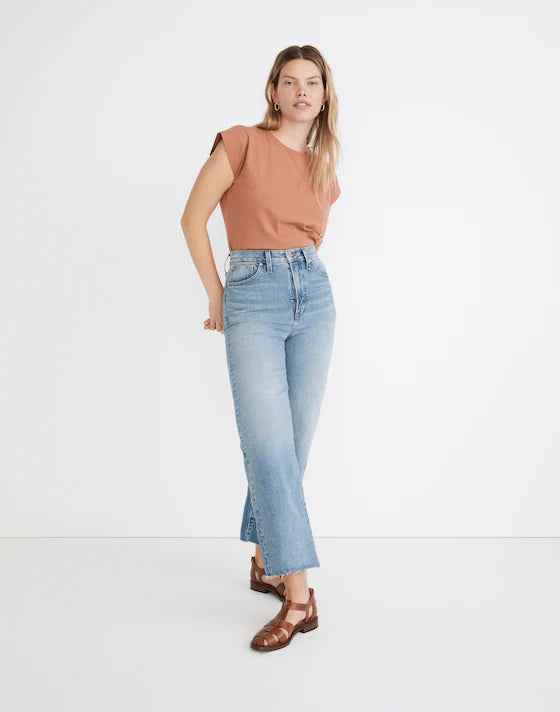 Madewell The Perfect Vintage Wide-Leg Crop Jean in Catlin Wash - 32