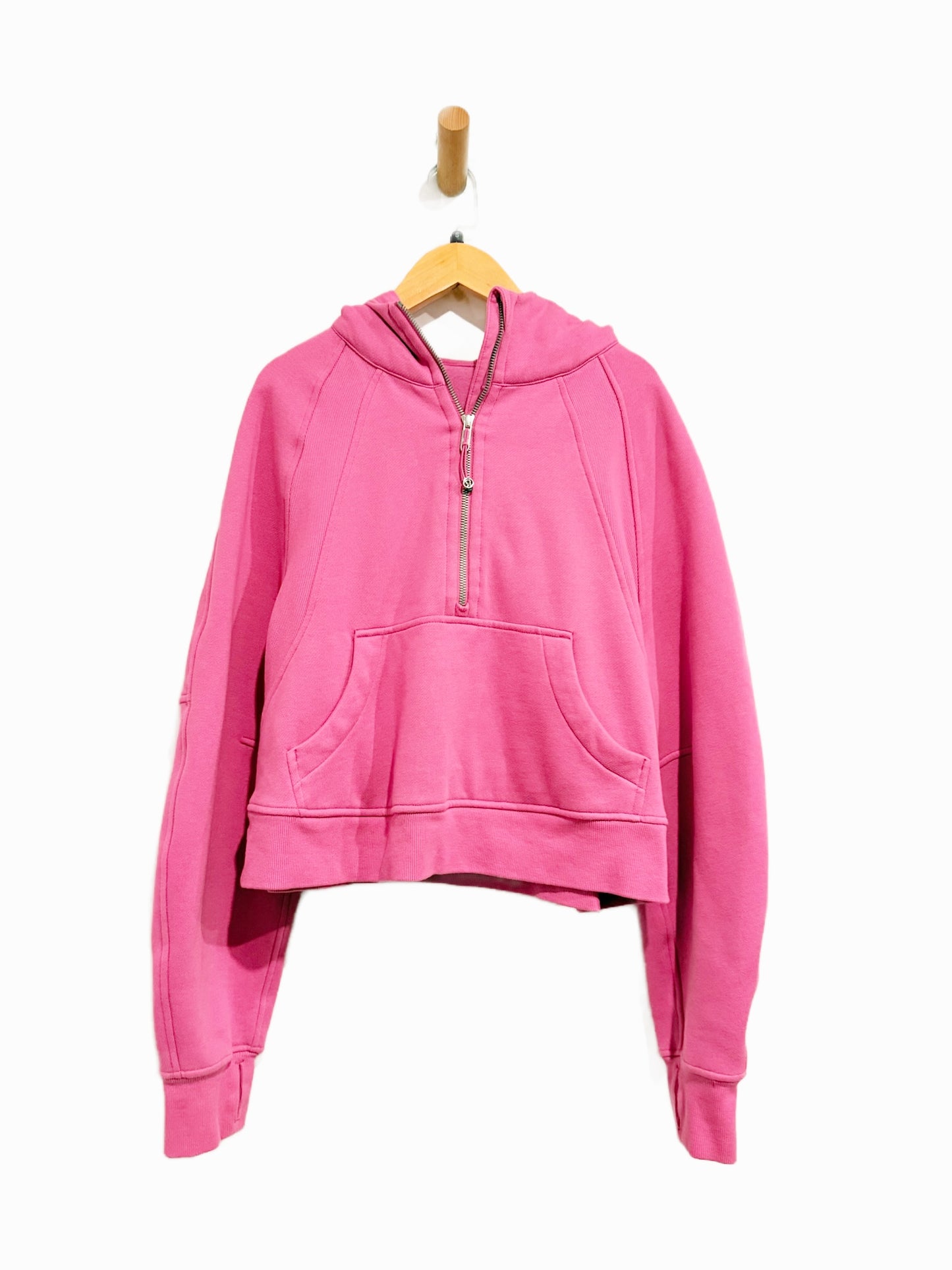 Lululemon Scuba Oversized Half-Zip Hoodie in Pink Blossom - XS/S