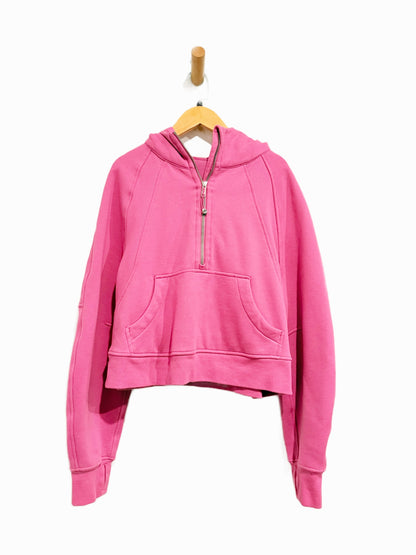 Lululemon Scuba Oversized Half-Zip Hoodie in Pink Blossom - XS/S
