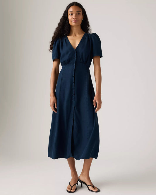 Levi’s Sarina Short Sleeve Midi Dress in Initial Take - Small