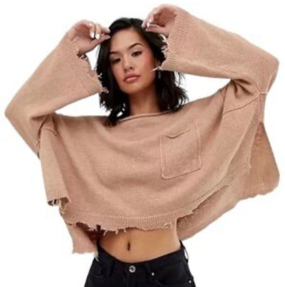 Free People Prism Tan Pullover - Medium