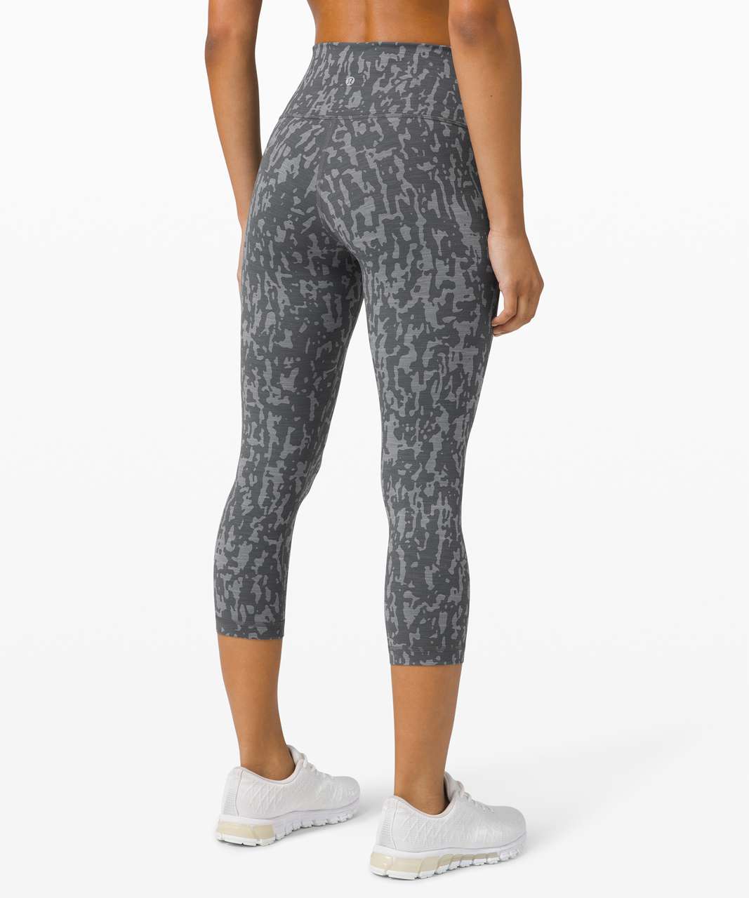 Lululemon Wunder Train High-Rise Crop 21" in Heathered Black Asphalt Grey - 4