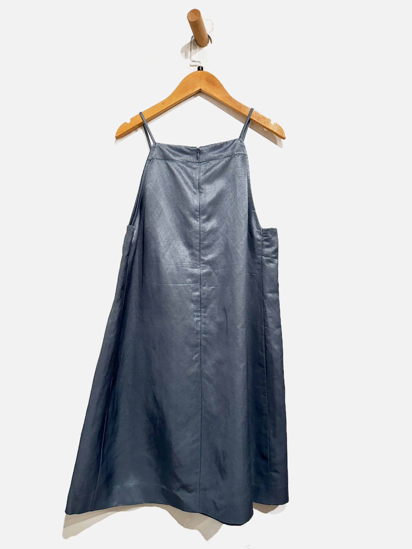 Madewell High Neck Mini Dress in Sunfaded Indigo