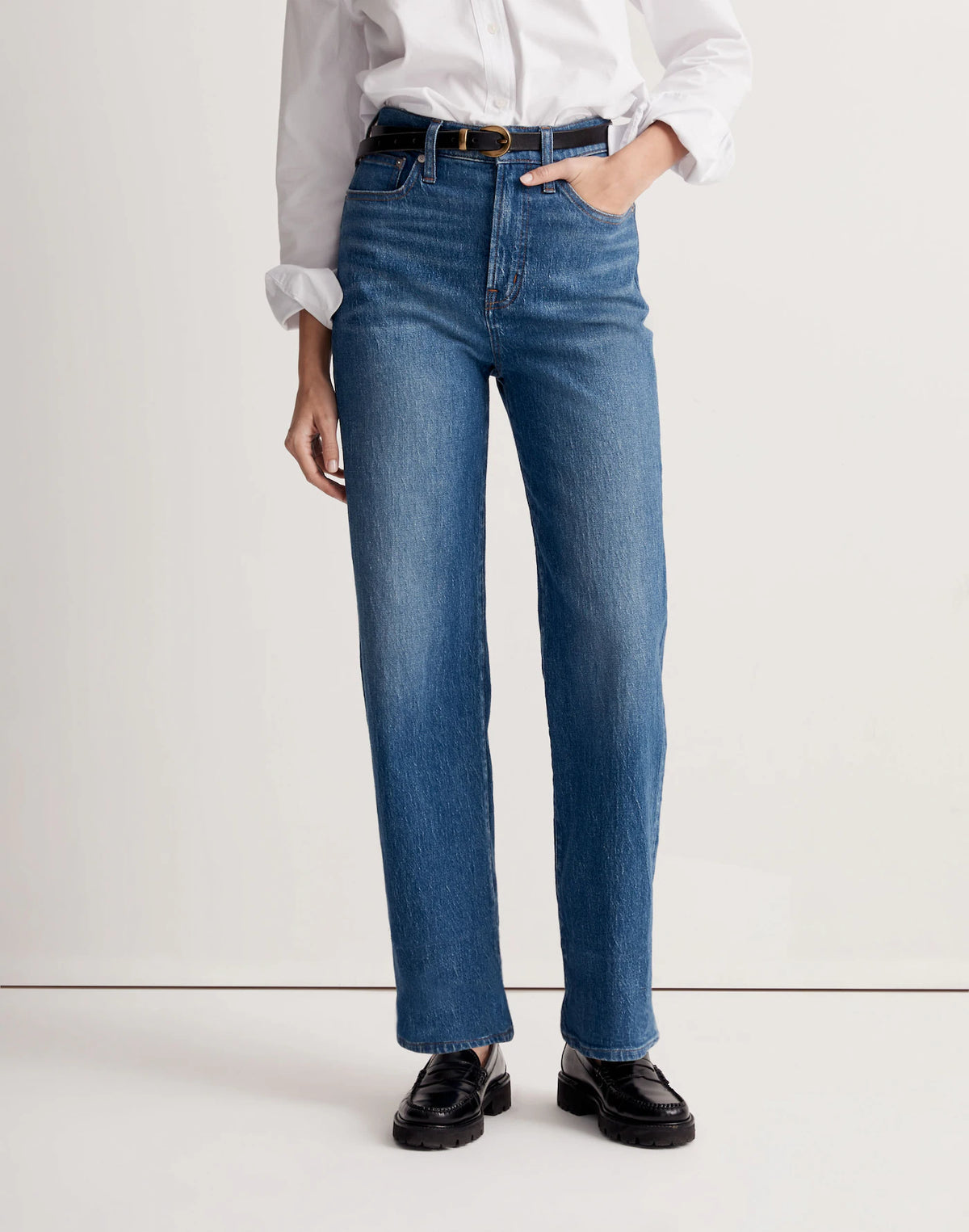 Madewell The Perfect Vintage Wide-Leg Jean in Leifland Wash - 25