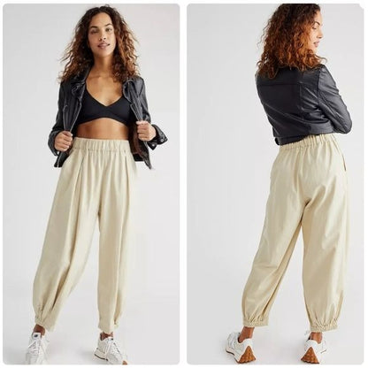 Free People Remi Trousers in Opal Silk Size Medium