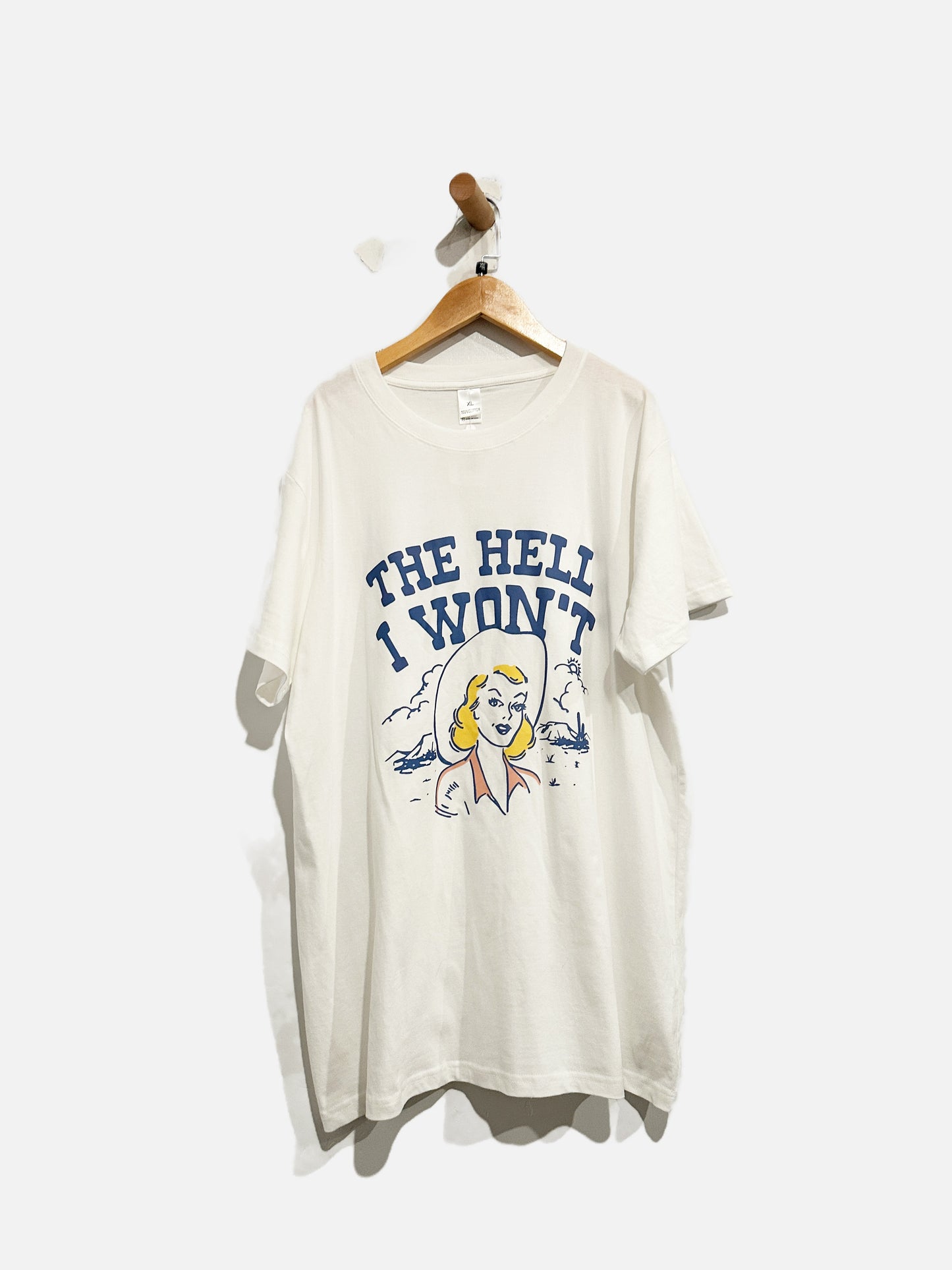 NN White “The Hell I Won’t” Tee - XL