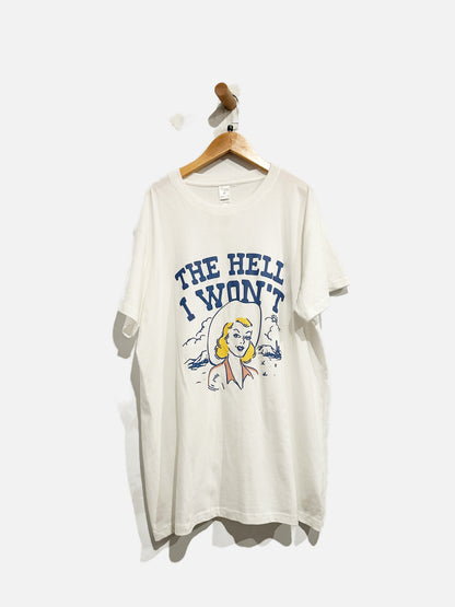 NN White “The Hell I Won’t” Tee - XL