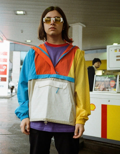 Teddy Fresh Color Block Wind Breaker - Small